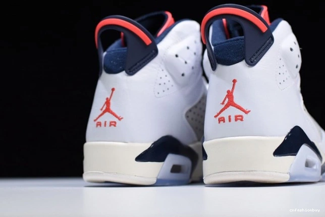 Jordan 23-Neutral 384664-104 Air 6 Grey-Sail Retro White Tinker Infrared 1115